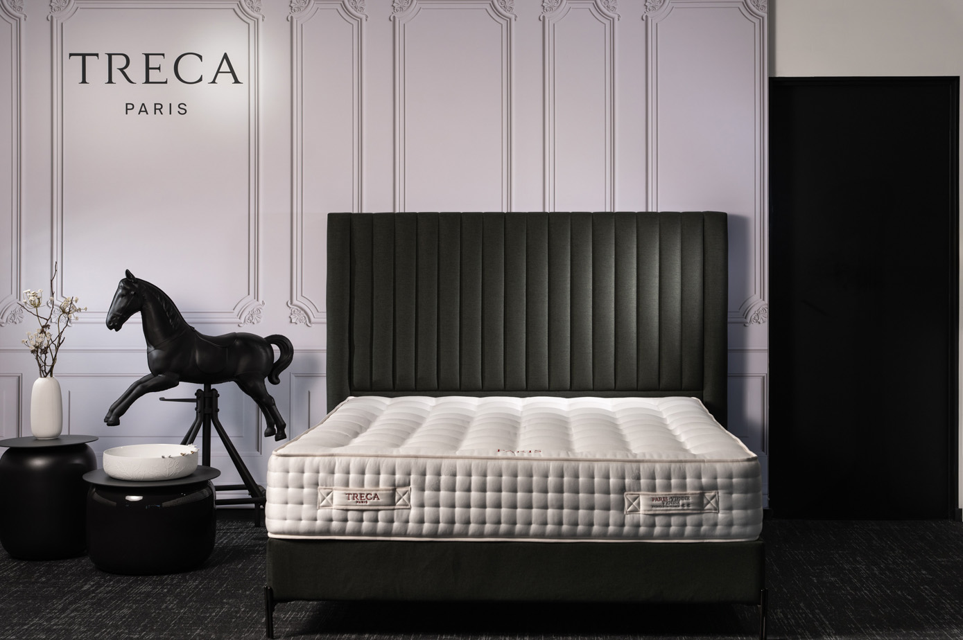 Matelas Treca haut de gamme exposé en showroom de literie à Wittenheim près de Mulhouse